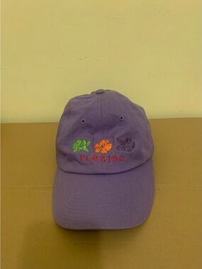 Purple Florida Embroidered Baseball Cap